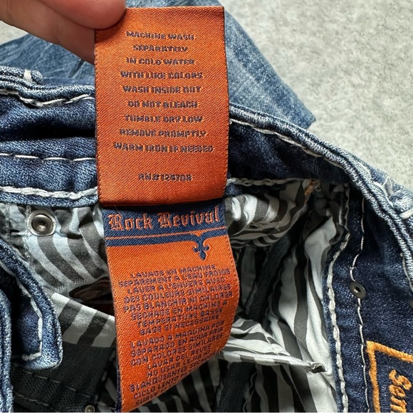 Rock Revival Semah Boot Jeans Distressed 26 x 29 - Picture 12 of 16